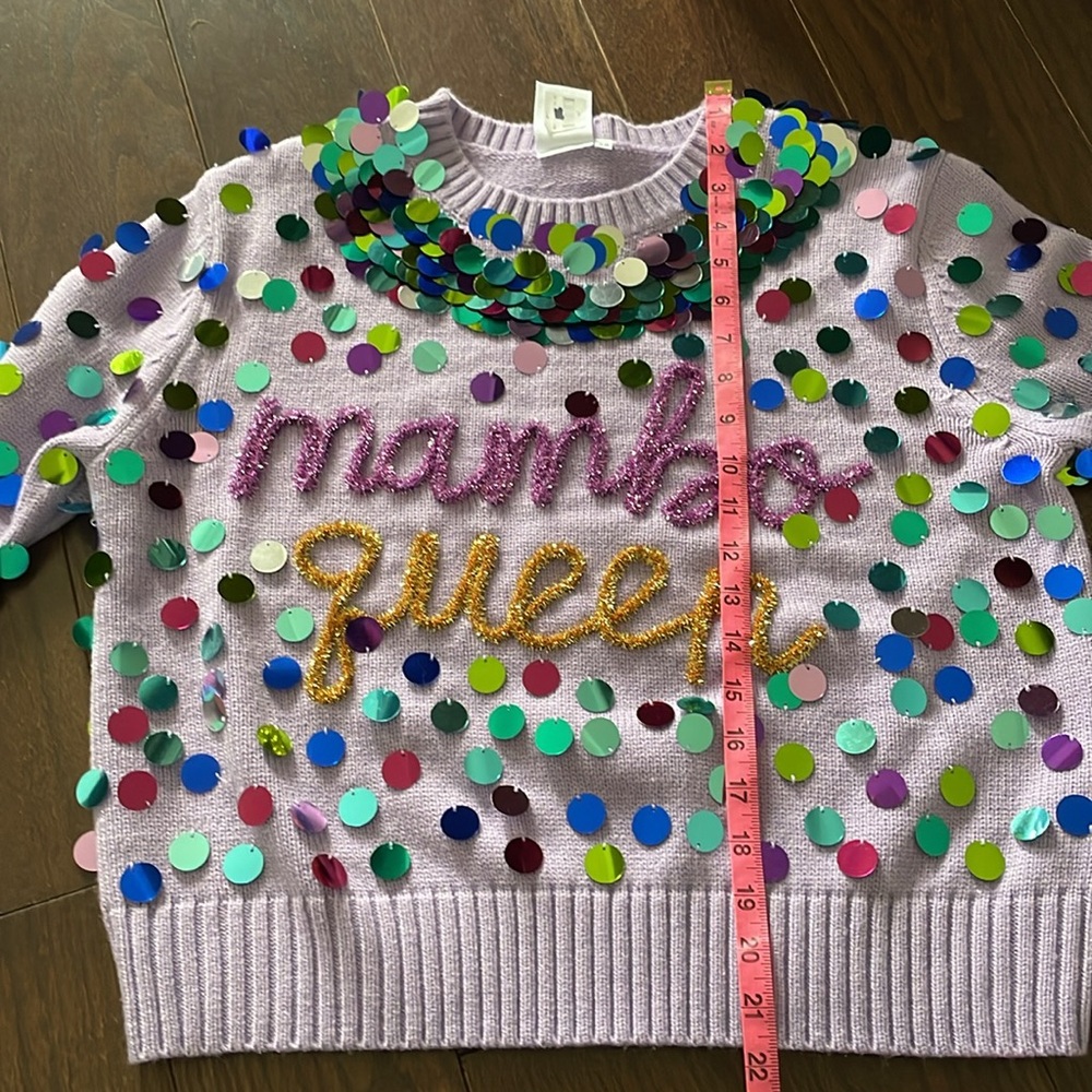 Queen of Sparkles Mambo Queen Mardi Gras Sweater - Picture 8 of 10